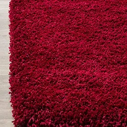 Shag weaving carpet Maroon Water Resistant Carpet image 3