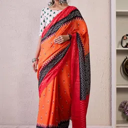 KALINI Ethnic Motifs Printed Pochampally Saree-picture-17