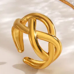 LULU & SKY Gold-Plated Adjustable Finger Ring-picture-36