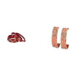 Somil Elegant Combo Of 2 Glass Bangle Set image 3
