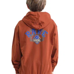 RARE ONES Boys Typography Printed Long Sleeves Hooded Pullover Sweatshirt-picture-34