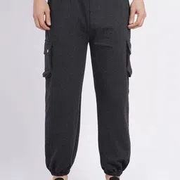 CLOTHINK INDIA Men Relaxed-Fit Mid Rise Cargo Joggers-picture-29