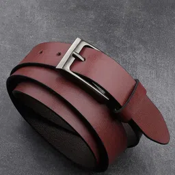 Metronaut Men Textured Leather Formal Belt image 2