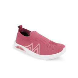 cafone footwear CAFONE Unisex Kids Pink Knitted Slip-On Sneakers-picture-44