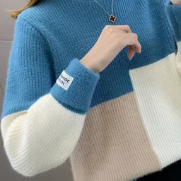 StyleCast Women Colourblocked Pullover Sweaters image 3