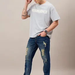 The Roadster Lifestyle Co. Men Pocket Pop Pure Cotton Straight Jeans-picture-27