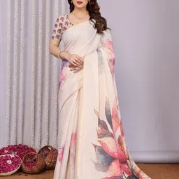 Moda Rapido Floral Printed Zari Mangalagiri Saree-picture-25