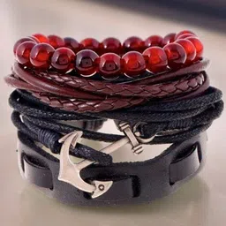 fabula Men 4 Leather Wraparound Bracelet-picture-14