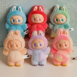 xortic Labubu Doll Birthday Gift Cartoon Character | Labubu toy | Random Color - 1 Pc - 17 cm image 5