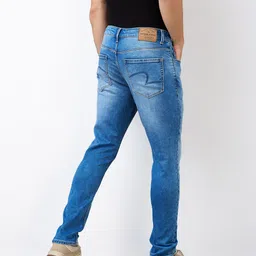 SPYKAR Men Slim Fit Low-Rise Light Fade Cotton Jeans image 5