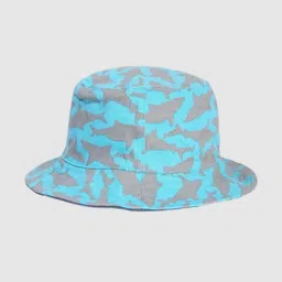 GAP Girls Blue & Grey Fish Printed Reversible Cotton Bucket Hat-picture-28