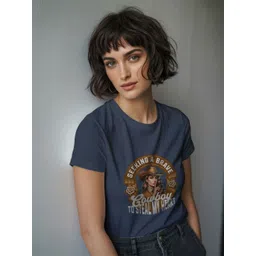 GRACE & JACK Typography Printed Round Neck Puff Print Regular Fit T-shirt-picture-26