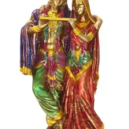 MISS PEACH Gold-Toned And Red Religious Idol Showpiece image 3