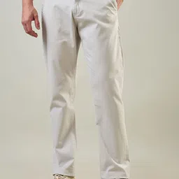 TIM PARIS Men Solid Relaxed Fit Chinos Trousers-image-76