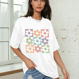 CORSICA Women Printed Applique T-shirt-image-65