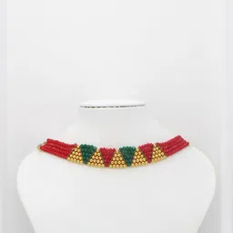 COLOUR OUR DREAMS Gold-Plated Brass Artificial Stones & Beads Mangalsutra-picture-40