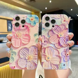 CASE CREATION Floral Printed iPhone 15 Pro Max Back Case Mobile Accessories-picture-44