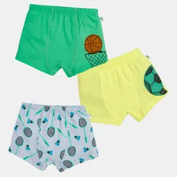 You Got Plan B Boys Pack Of 3 Conversational Printed Cotton Anti Bacterial Boxers-picture-17