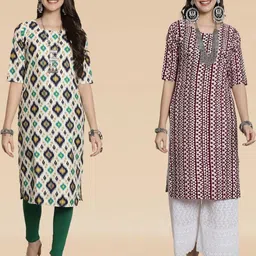 Ethnic basket Women Multicoloured Kurtas-picture-30