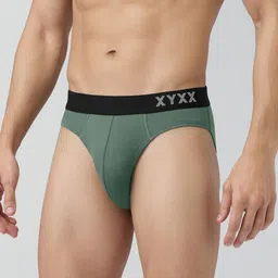 XYXX Men Solid Pack Of 3 Combed Cotton Pace Brief XYBRF3PCKN886 image 4
