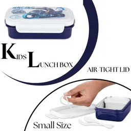 nabhya Steel Plastic Air Tight Spill Proof ,Tiffin Boxes for With Plastic Katori 2 Containers Lunch Box image 3