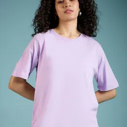 URBANICE Round Neck Oversized Cotton T-shirt-picture-28