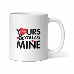 Mr UVD White Typography Printed Ceramic Glossy Mug 350 ml image 3
