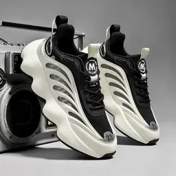 Air Italy Men Colourblocked Mesh Running Non-Marking Lace-Ups Sports Shoes image 4