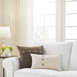 Khooti Brown Set of 2 Square Cushion Covers image 3