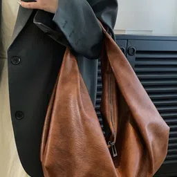 CORSICA Brown Swagger Hobo Bag image 2