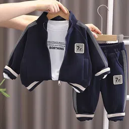 StyleCast x Revolte Boys Printed Round Neck T-shirt and Shirt and Trousers Set-image-76