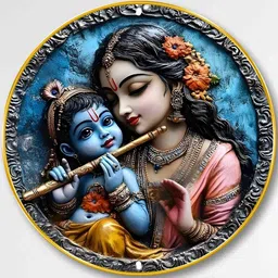 SAF Multicoloured MDF Religious Wall Paintings-picture-19