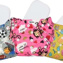 byloe Cloth Diapers + Insert Pad, Washable, 100% Absorption, 0 - 3 yrs-picture-17