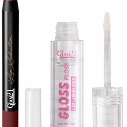 glam21 Lip Seduction Lipstick-Staycation & Gloss Floss Lip Gloss-picture-48