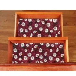 Mopak Decor Maroon Set of 1 Regular Shelf Liner Organisers image 4
