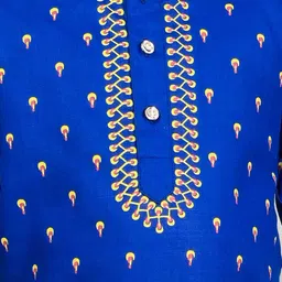 TAKE STYLE Boys Ethnic Motifs Printed Mandarin Collar Straight Kurta With Patiala image 3