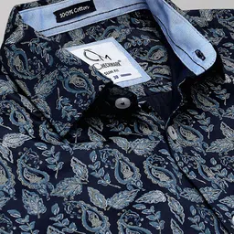 CHECKMARK CLOTHING Men Slim Fit Printed Casual Shirt image 2