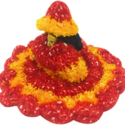 ecommall Laddu Gopal Winter Dress Size 5 Khanaji Woolen Poshak Cloth Krishna Dress image 2