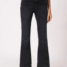 Kraus Jeans Women Flared High-Rise Light Fade Jeans-picture-21