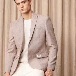Mr Bowerbird Textured Tailored Fit Single Breasted Smart Casual Blazer-picture-35