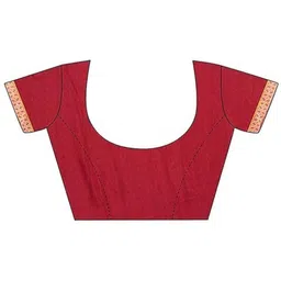 DURGA EMPORIO Abstract Printed Pure Chiffon Saree With Blouse Piece image 4