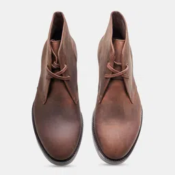 KOZASKO Men Goodyear Welted Oiled Leather Chukka Boots image 3