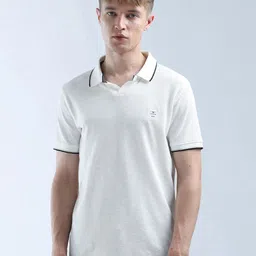 Flying Machine Men Self Design Polo Collar Cotton T-shirt-image-84