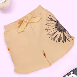 KiddoPanti Girls Printed Hot Pants Shorts-image-83