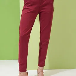 CHIC BY TOKYO TALKIES Women Slim Fit Trousers-image-62