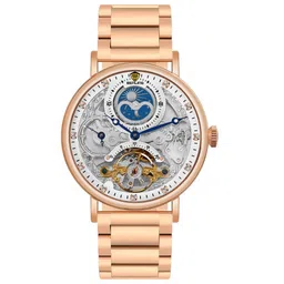 BENLING Men Dial & Stainless Steel Straps Analogue Automatic Watch BL-0010-RGLD-BRWN CHN-picture-42