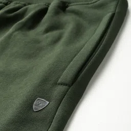 Okane Men Mid-Rise Regular Fit Track Pants with Inner Fleece image 3