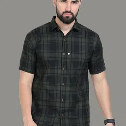 ALLWIN PAUL Men Classic Micro Checks Opaque Checked Casual Shirt image 1