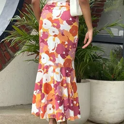 TANDUL Printed Maxi-Length Pencil Skirts image 3