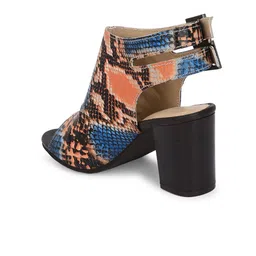 CARLO ROMANO Women Printed Peep Toes Block Heels image 2